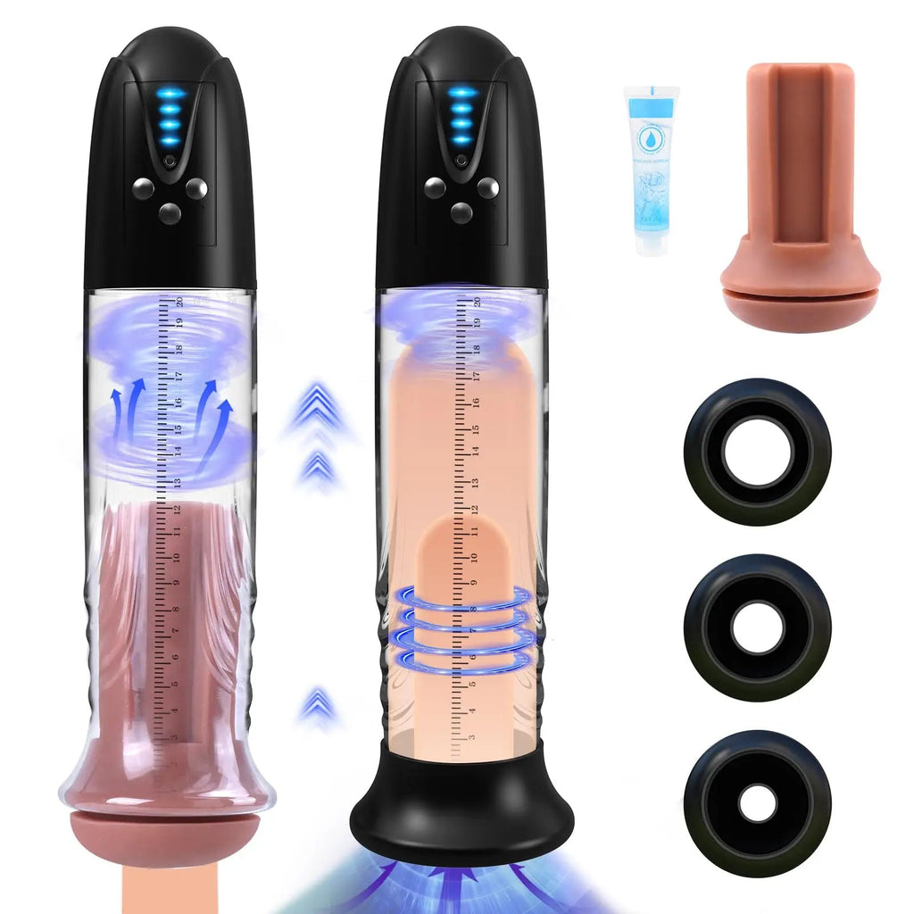 Electric Penis Pump Male Masturbator - Vaccum Sucking Pussy Masturbation Sleeve for Men