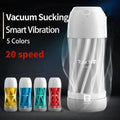 Vaccum Sucking Male Masturbation Cup - Silicone Pocket Pussy Vibrating Blowjob Masturbator