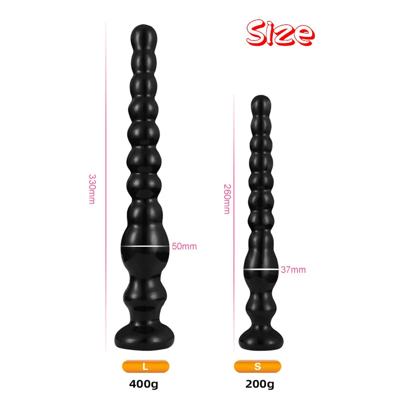 Long Anal Beads Butt Plug - Exotic Suction Cup Dildos Vaginal Masturbation Anal Sex Toys