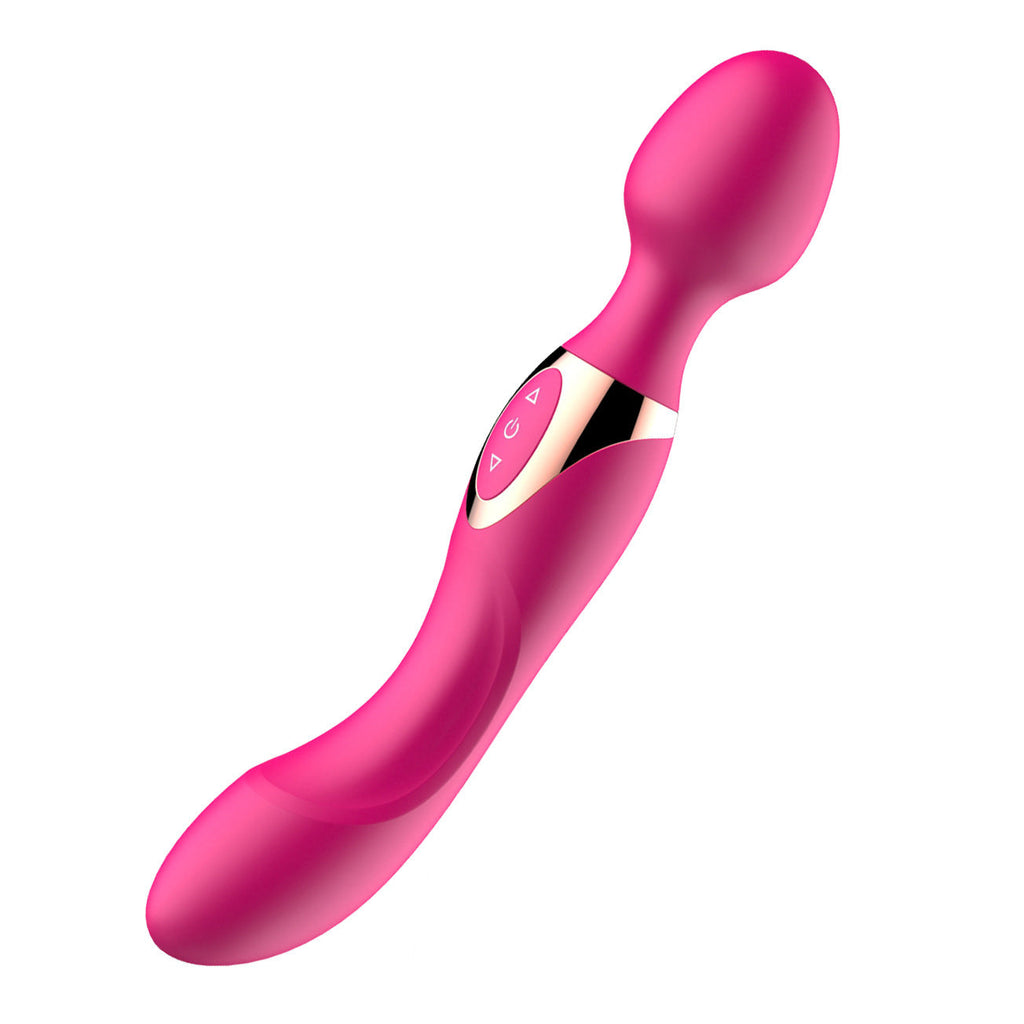 Magic Wand Finger Vibrator Prostate Massager - Double End G-spot Clit Stimulator