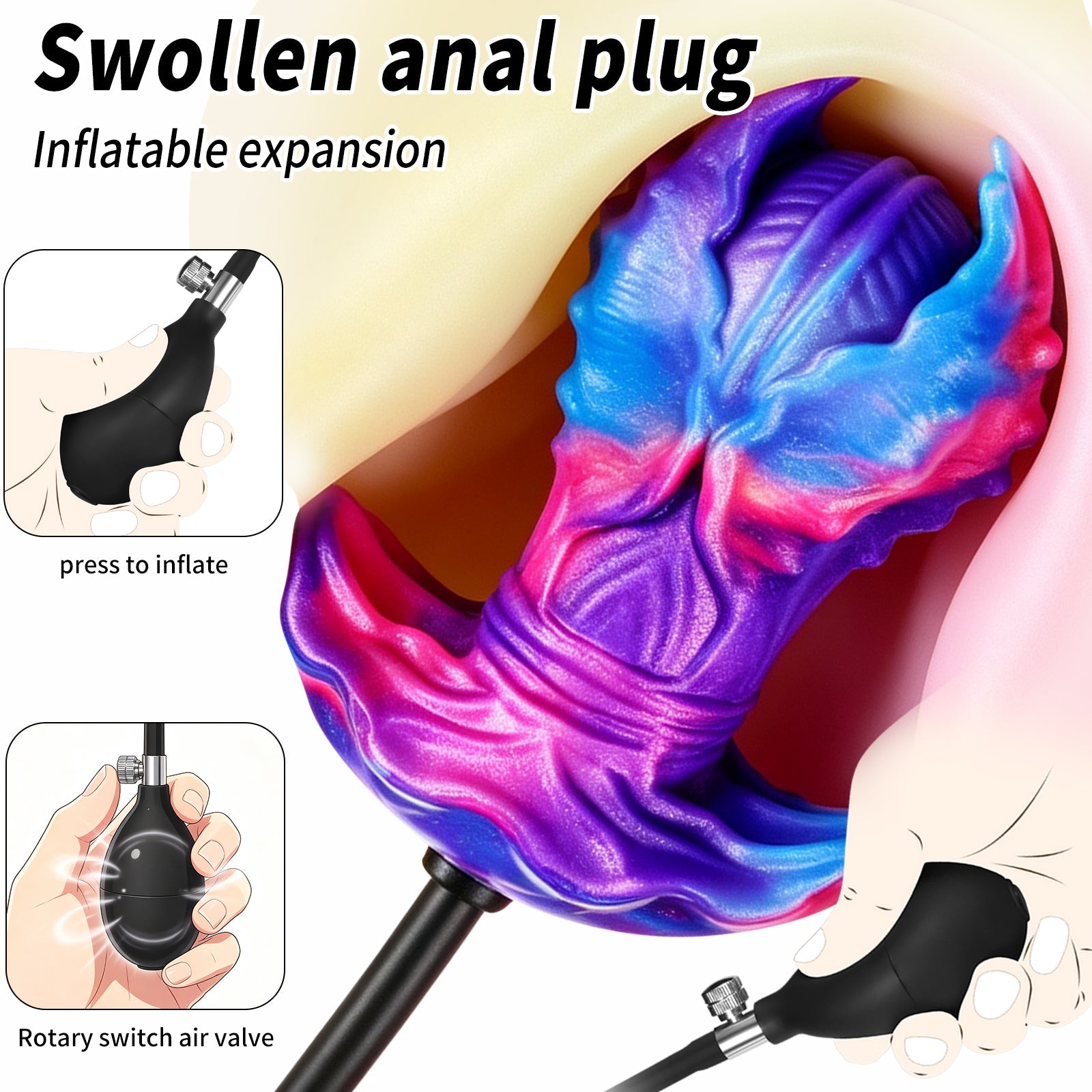Creative Inflatable Creature Anal Plug
