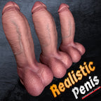 Realistic Veined Silicone Dildo with Suction Base – Humanized Texture Design
