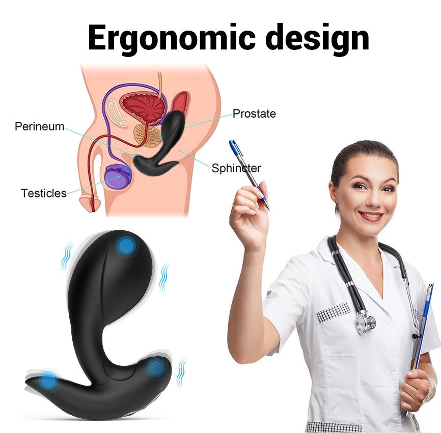Remote Control Inflatable Anal Plug - Vibrating Dildo Butt Plug Prostate Massager