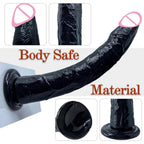 Huge Black Dildo Butt Plug - 13-inch Long Strapless Realistic Anal Dildo Silicone Sex Toy