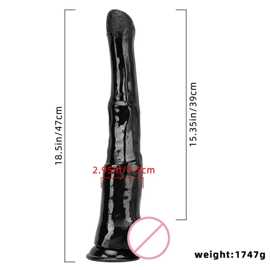 Large Anal Dildo Sex Toys - Huge Black Dildos Horse Animal Anal Dilator Butt Plug