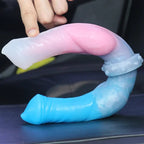 Double End Anal Dildos - Realistic Silicone Dildos Vagina Sex Toys for Women Lesbian