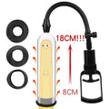 Manual Vacuum Penis Pump Male Enlarger Trainer - Delay Ejacuation Masturbation Cup for Men