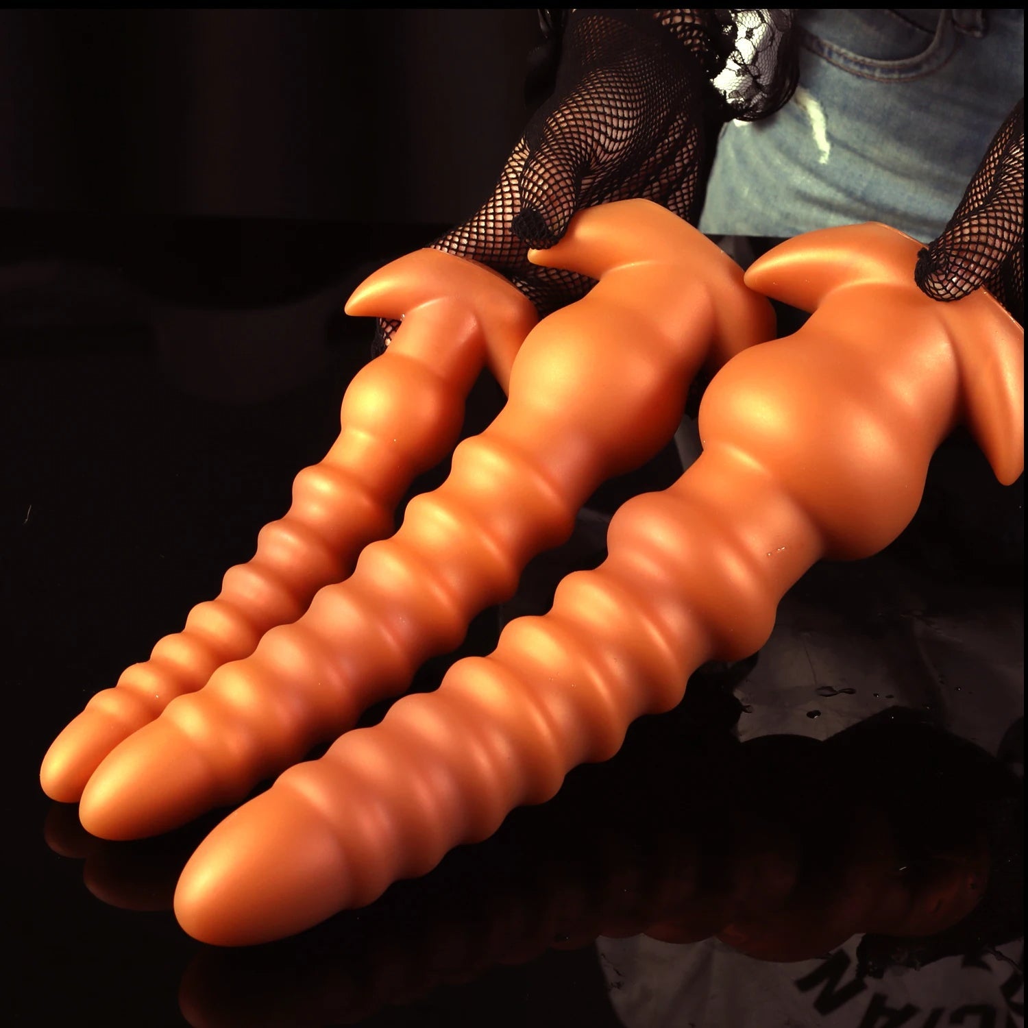 Huge Anal Beads Butt Plug - Big Threads Silicone Anal Dildo Sex Toys for Women Men