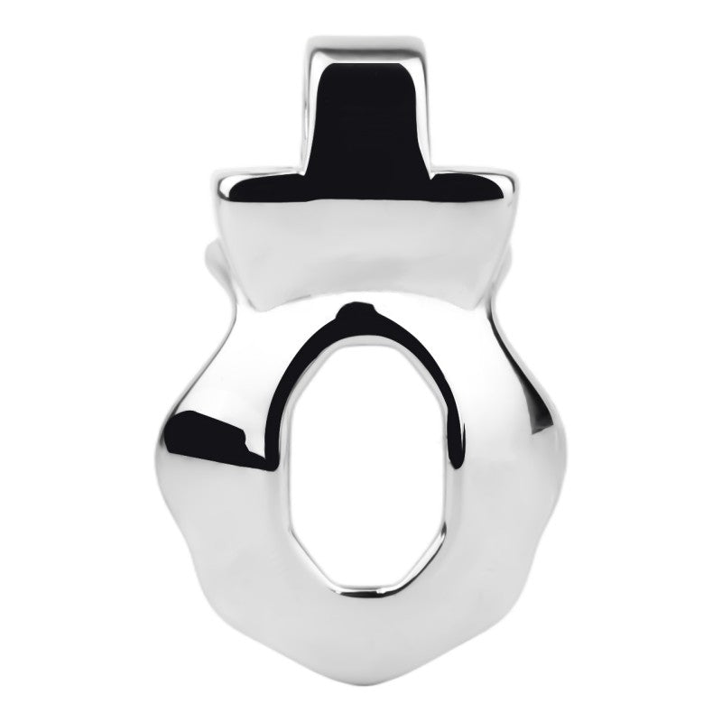 No Ball Ring Chastity Cage 2.0 Stainless Steel Glans Locking Male Chastity Device for Long-Term Comfortable Wear