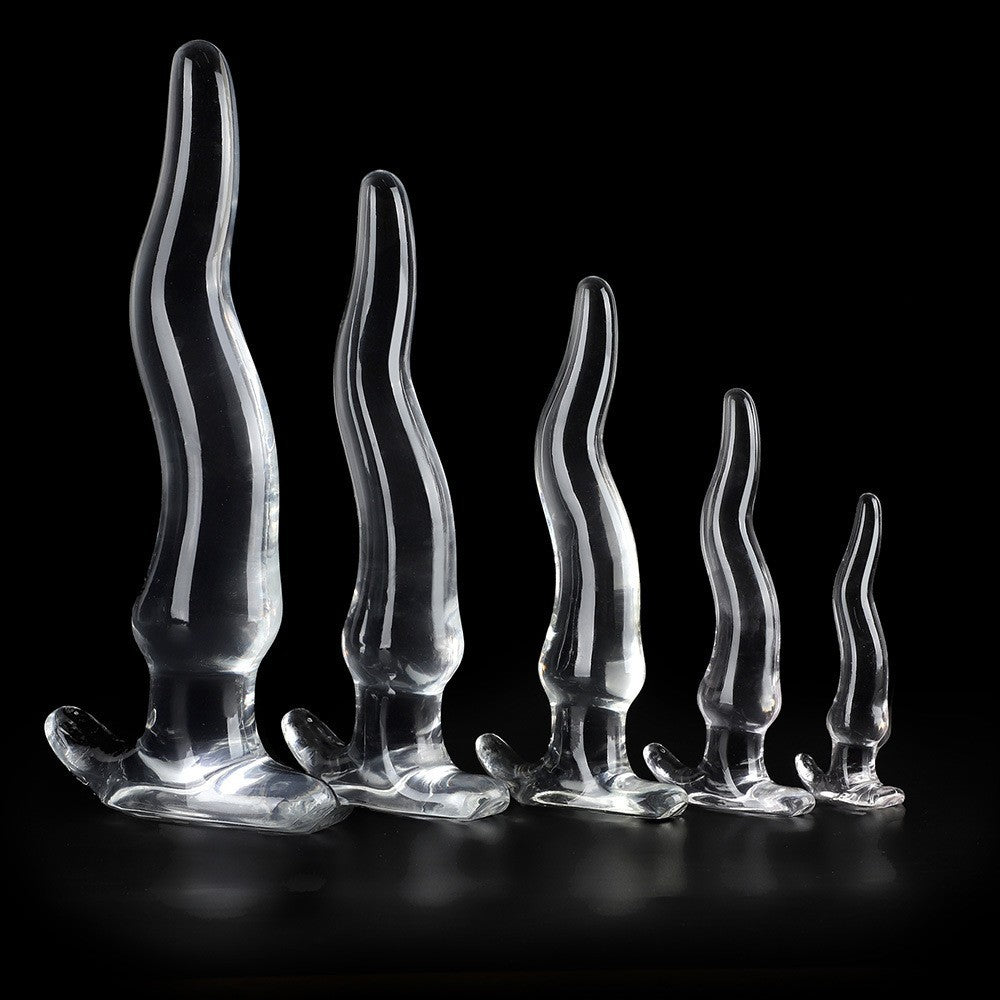 Jelly Anal Dildo Butt Plug - Crystal Soft Anal Dilator Vaginal Prostate Massager