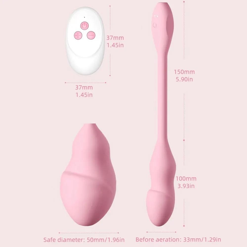 Remote Control Inflatable Vibrating Butt Plug - Fantastic Pink Dildo Vaginal Fullness Sex Pleasure