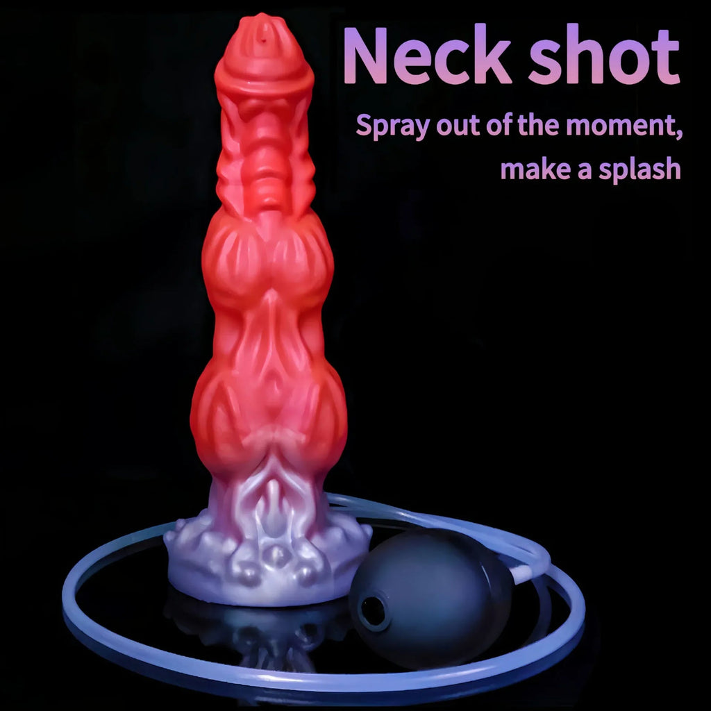 Ejaculating Monsterdildo Anal Butt Plug - Fantasy Cumming Dildos Women Masturbation Toy