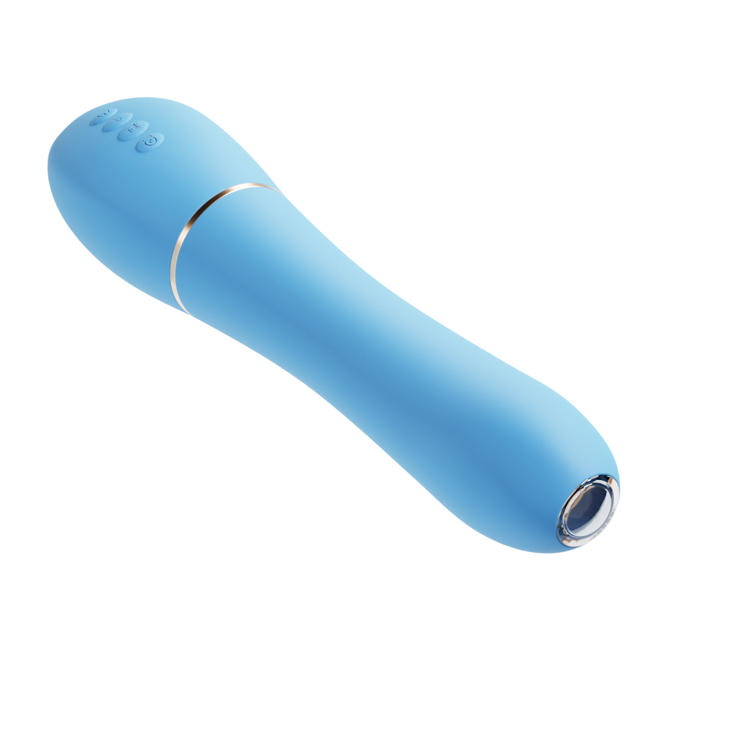 Domlust Endoscope Vibrator – App-Controlled 3-in-1 Thrusting Vibrating Live-View Camera Platinum Silicone Sex Toy