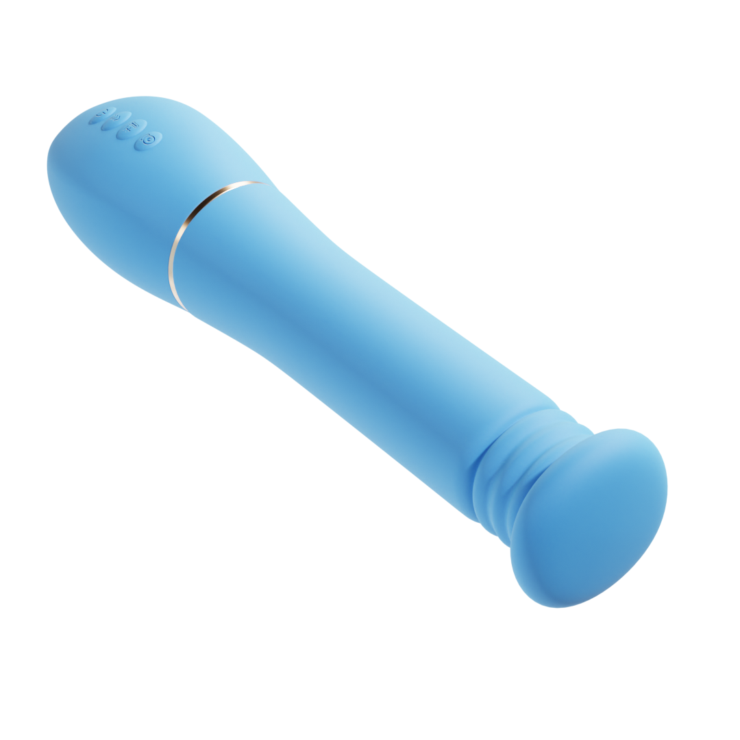 Domlust Endoscope Vibrator – App-Controlled 3-in-1 Thrusting Vibrating Live-View Camera Platinum Silicone Sex Toy