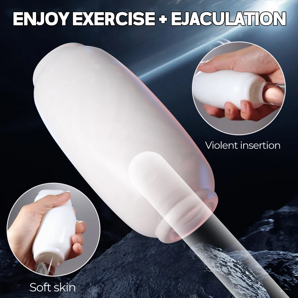 Jelly Pocket Pussy Male Masturbator - Squeezing Penis Sleeve Massage Sex Toys for Men