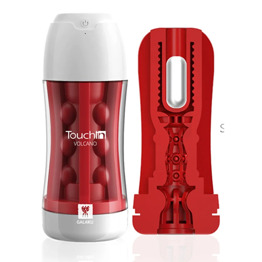 Vaccum Sucking Male Masturbation Cup - Silicone Pocket Pussy Vibrating Blowjob Masturbator
