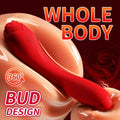 Vibrating Dildos G Spot Rose Vibrator - Dual End Dildo Vibrator Bendable Female Sex Toys