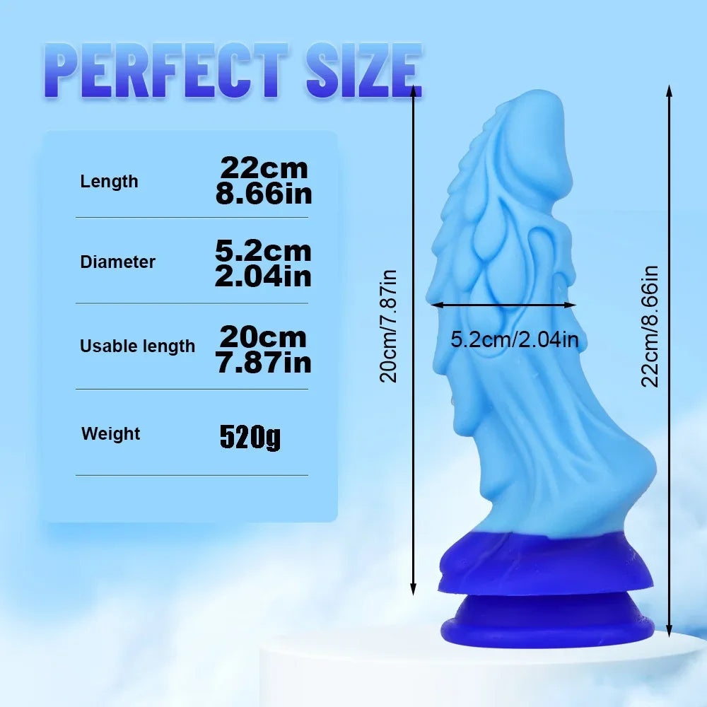 Exotic Monster Dragon Dildos - Silicone Fantasy Dildos Butt Plug Male Female Sex Toys