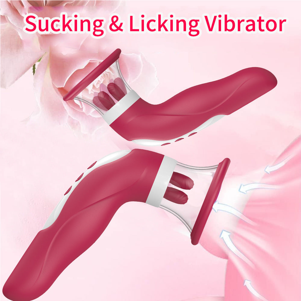 Clit Nipple Clamps Women Vibrator - Removable Mouth Suction Cup Clitoral Stimulator
