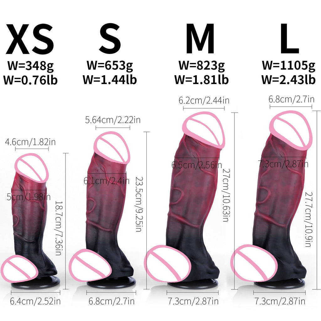 Monsterdildo Butt Plug Prostate Massager - Suction Cup Silicone Sex Toy for Men Women