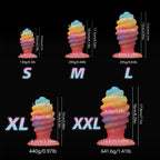Luminous Conch Anal Dildo Butt Plug - Colorful Sprial Monsterdildo Vaginal Prostate Massager