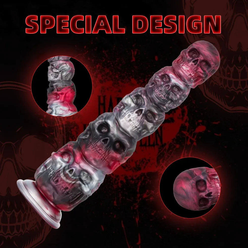 Skeleton Fantasy Dildos Butt Plug - Big Giant Monsterdildo Vaginal Women Masturbator