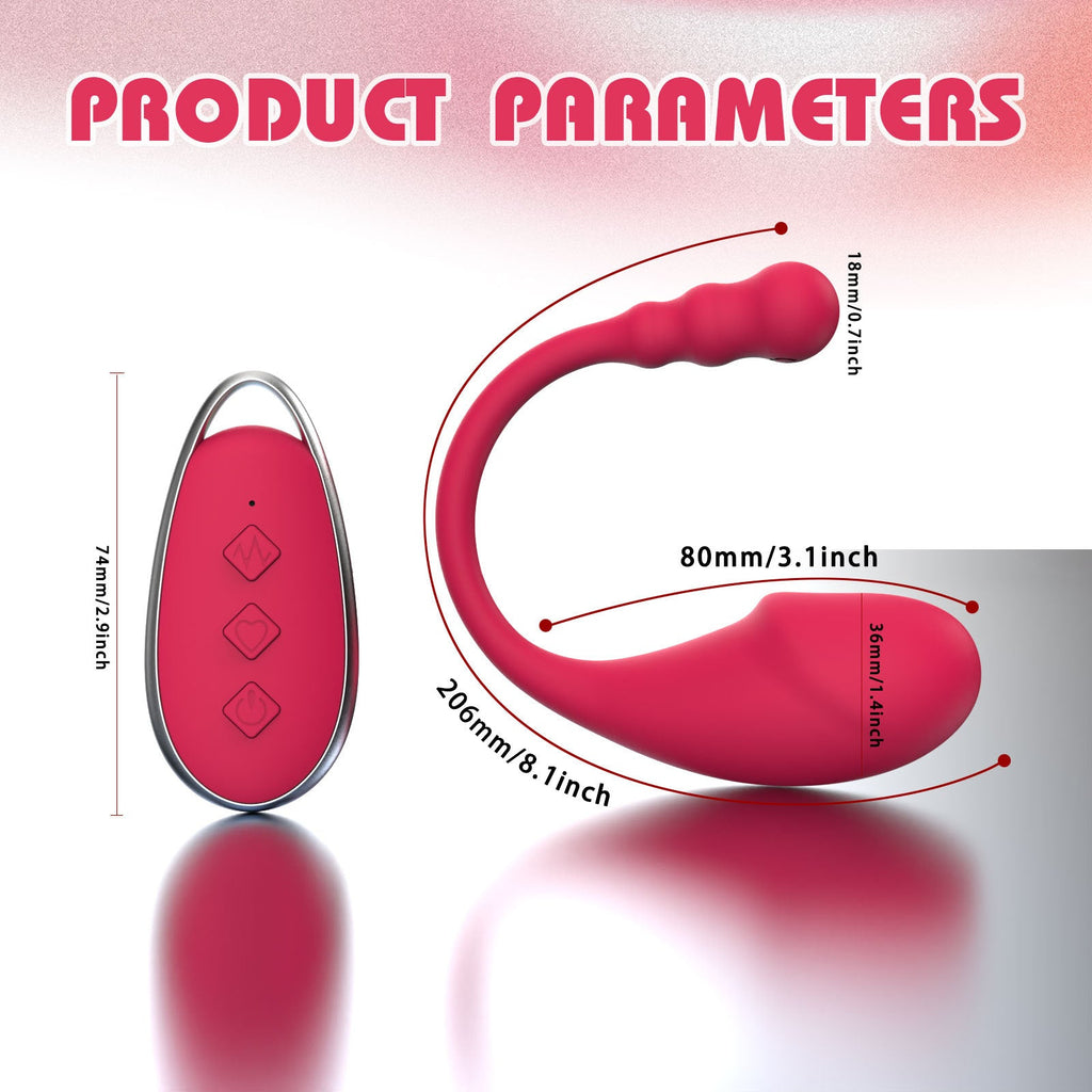 Remote Control Vibrating Panty Egg - Double End G Spot Tail Clit Vibrating Stimulator Girl Gift