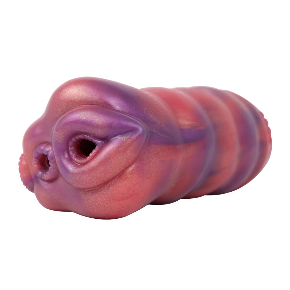 Fantasy Monster Pocket Pussy Male Masturbator - Double Hole Penis Masturbation Silicone Stroker