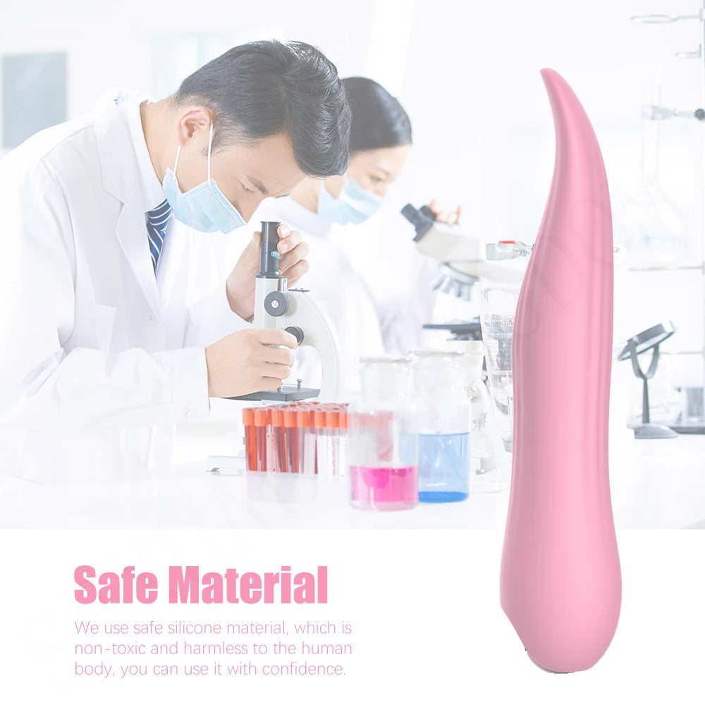 Tongue Licking Clitoral Vibrator - Giant 10 Powerful Vibrating Clit Nipple Clamps