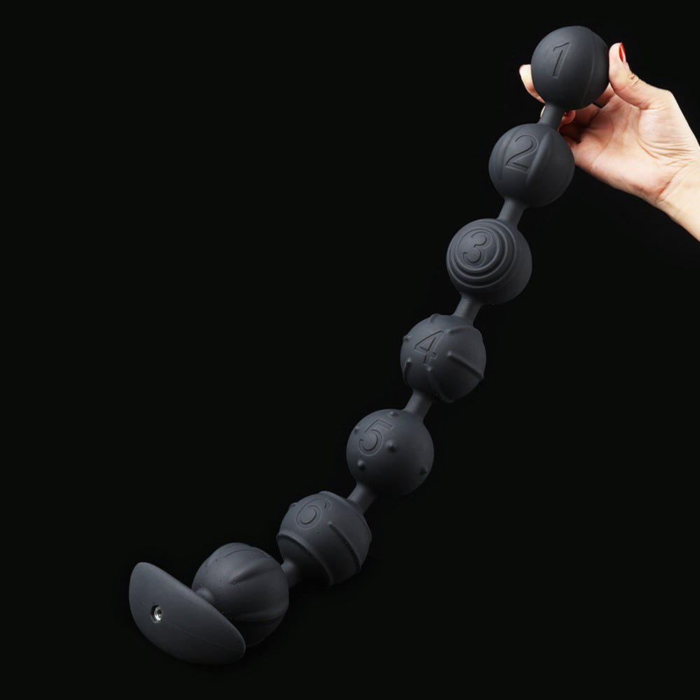 Gem - Graduated Scale Design Anal Beads - 7 Balls