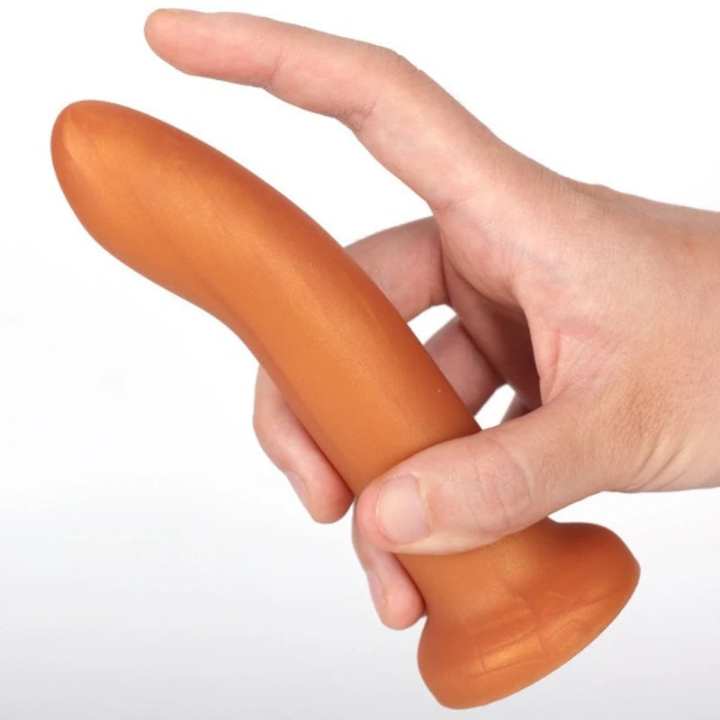 Finger Prostate Massage Anal Dildo - Silicone Butt Plug Sex Toys for Men Women
