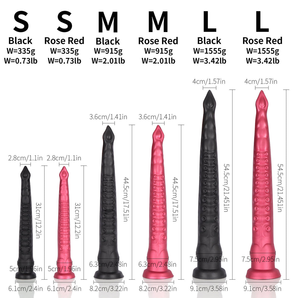 Long Tentacle Monsterdildos Butt Plug - Silicone Realistic Anal Dildo Sex Toy for Men Women