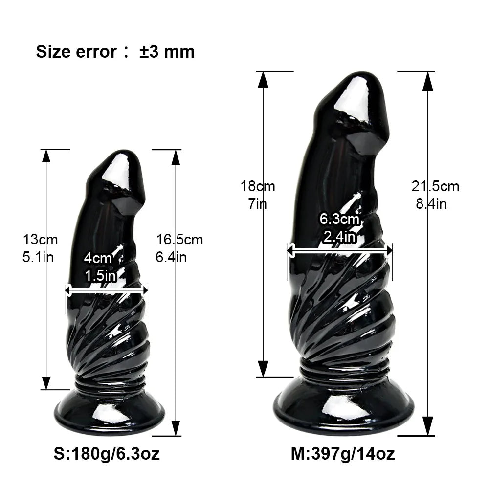 Monster Dildo Butt Plug - Huge Fantasy Suction Cup Vagina Anal Stimulation Sex Toy