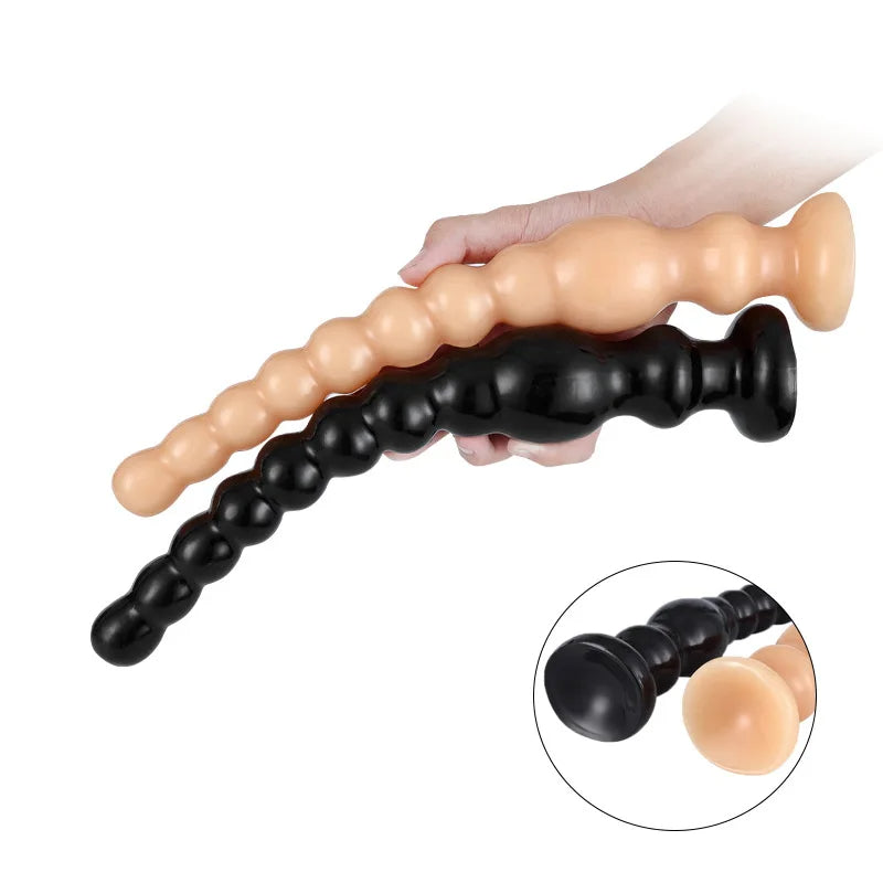 Long Anal Beads Butt Plug - Exotic Suction Cup Dildos Vaginal Masturbation Anal Sex Toys