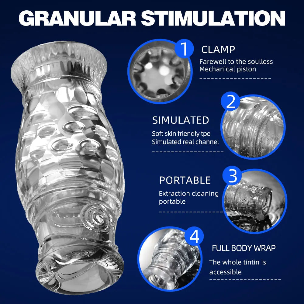 Male Masturbator Sleeve Adult Toys - Pocket Pussy Handjob Glans Training Male Sex Toys