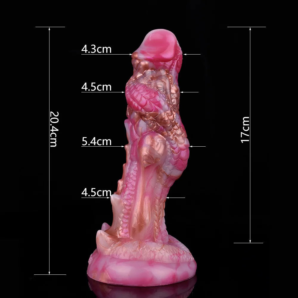 Fantasy Dragon Dildo Butt Plug - Remote Control Vibrating Monsterdildo Prostate Massager