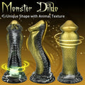 Snake Monsterdildo Butt Plug - Big Golden Fantasy Dildos Animal Vagina Anal Sex Toys
