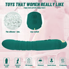 Realistic Dildo Thrusting G Spot Vibrator - Classic Vibrating Dildo Clit Stimulator