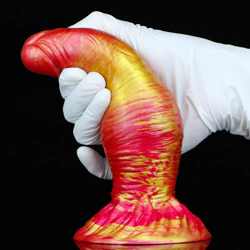 Exotic Knot Anal Dildo Butt Plug - Realistic Geoduck Silicone Dildos Sex Toy for Women