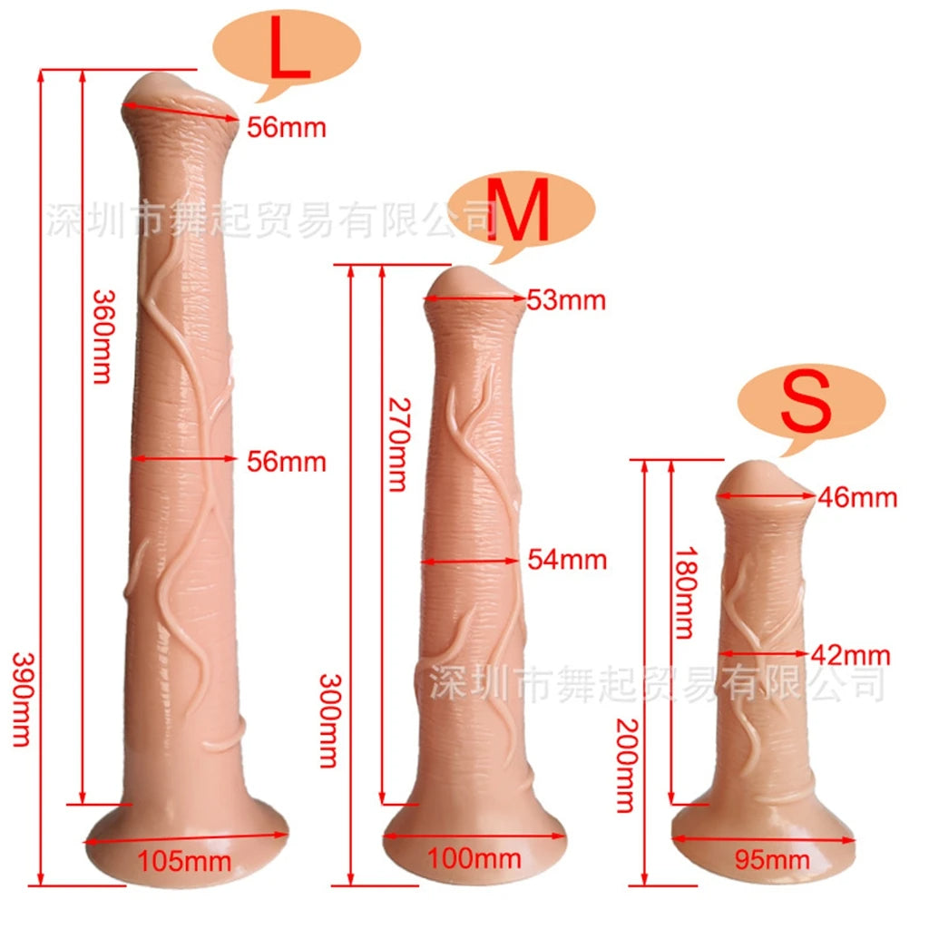 Long Horse Dildo Butt Plug - Realistic Animaldildo Riding Anal Orgasm Women Sex Toys