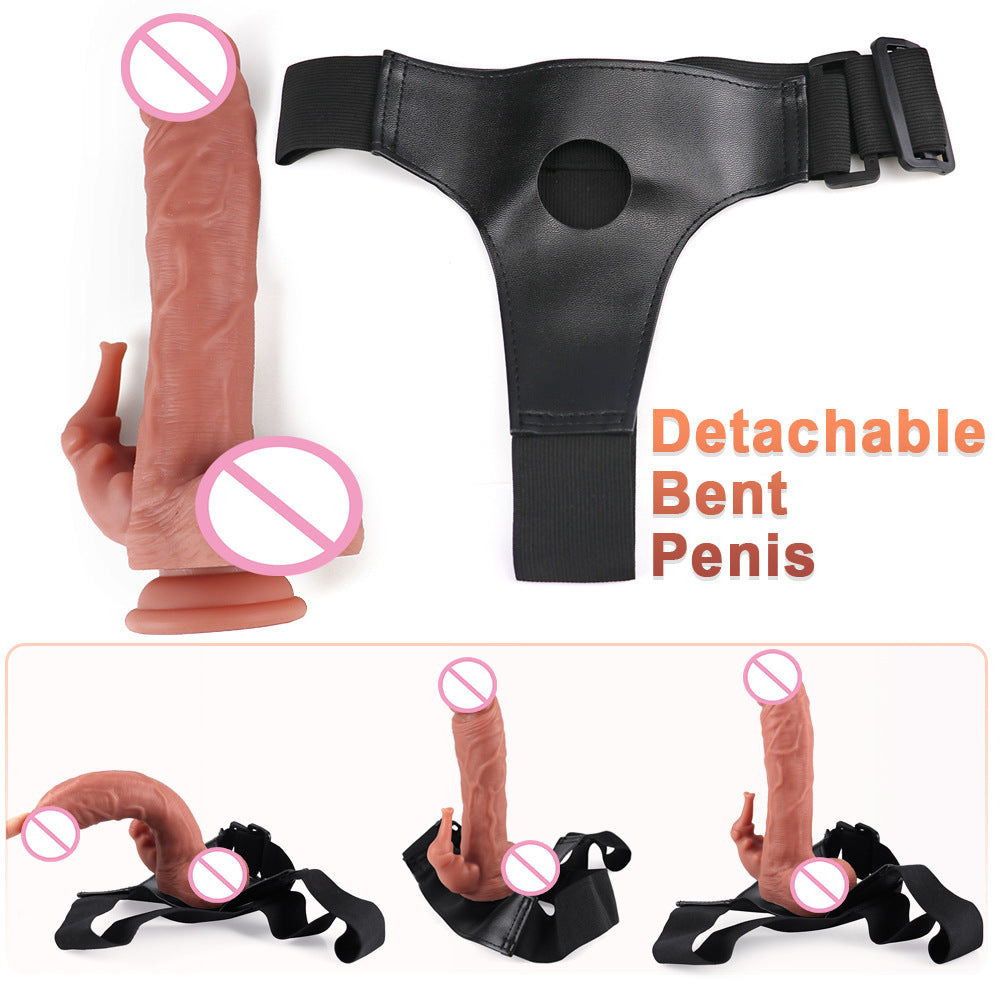 Strap On Strapless Realistic Dildos - Tougue Licking Vaginal Clit Lesbian Couple Sex Toy