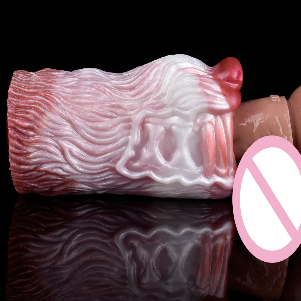 Wolf Beast Pocket Pussy — Premium Silicone Oral Masturbator | Domlust Fetish