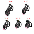 3D Printed Male Chastity Cage with Lock & 5 Rings – Resin Virginity Device for Men