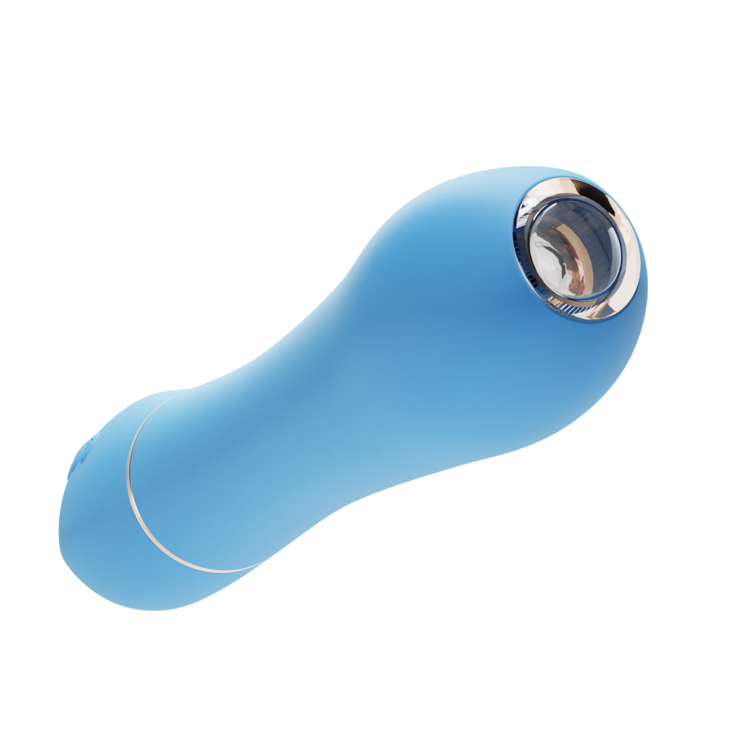 Domlust Endoscope Vibrator – App-Controlled 3-in-1 Thrusting Vibrating Live-View Camera Platinum Silicone Sex Toy