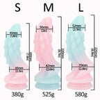 Dragon Monster Dildo Butt Plug - Luminous Macaron Color Fantasy Dildos Women Sex Toy