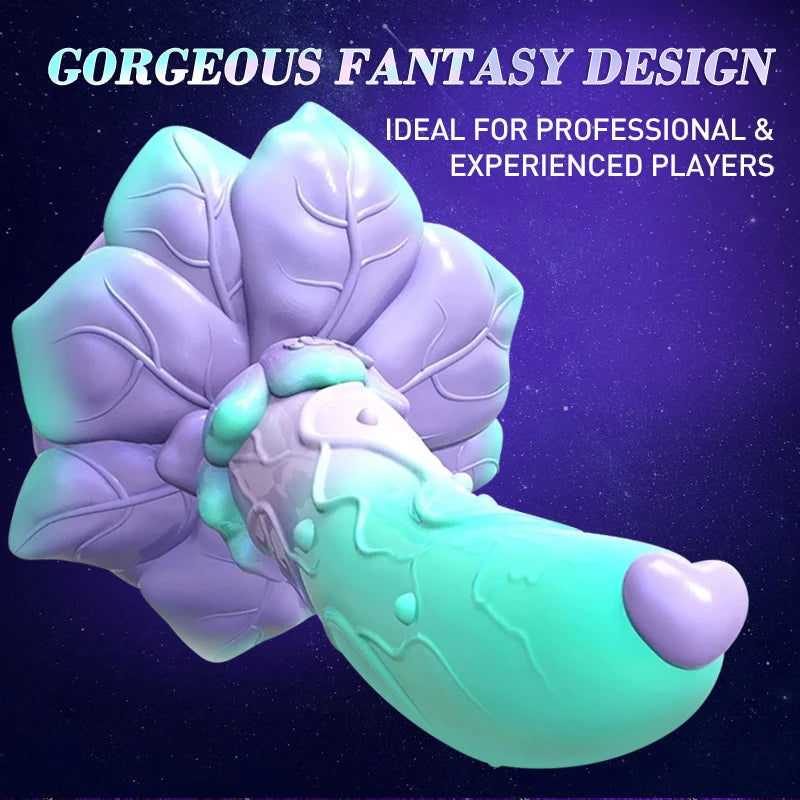 Vibrating Dildo Butt Plug - Remote Control Big Rose Suction Cup Dildos Female Sex Toy