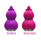 Fantasy Gourd Clit Stimulator - Tongue Licking Nipple Clitoral Vibrator Women Sex Toy