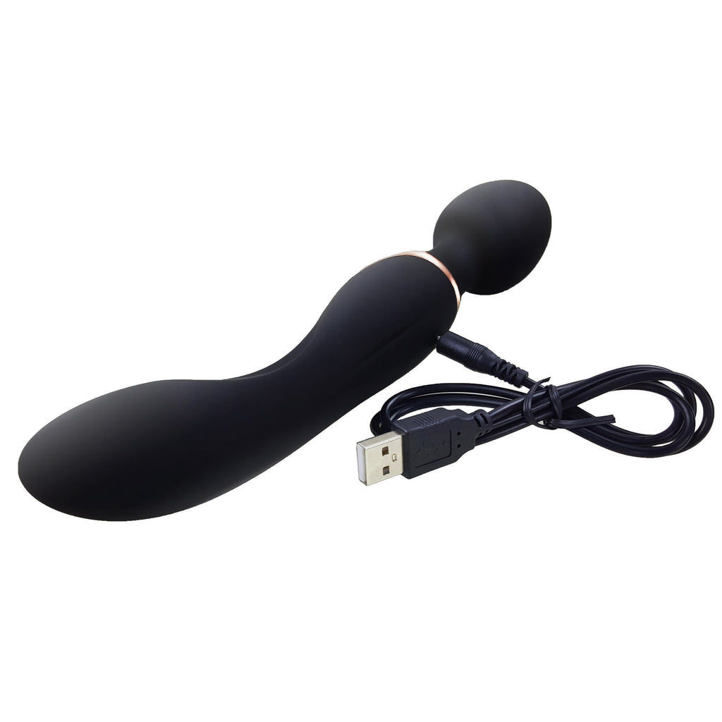 Magic Wand Finger Vibrator Prostate Massager - Double End G-spot Clit Stimulator