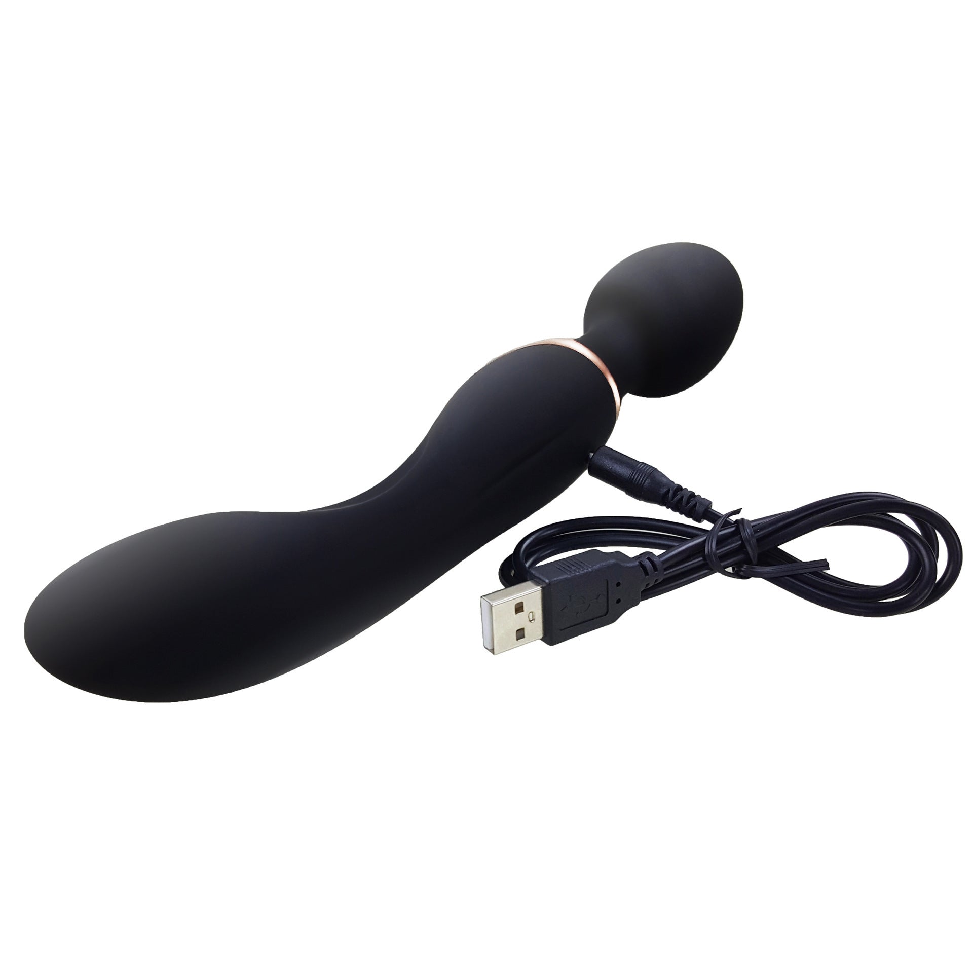 Magic Wand Finger Vibrator Prostate Massager - Double End G-spot Clit Stimulator