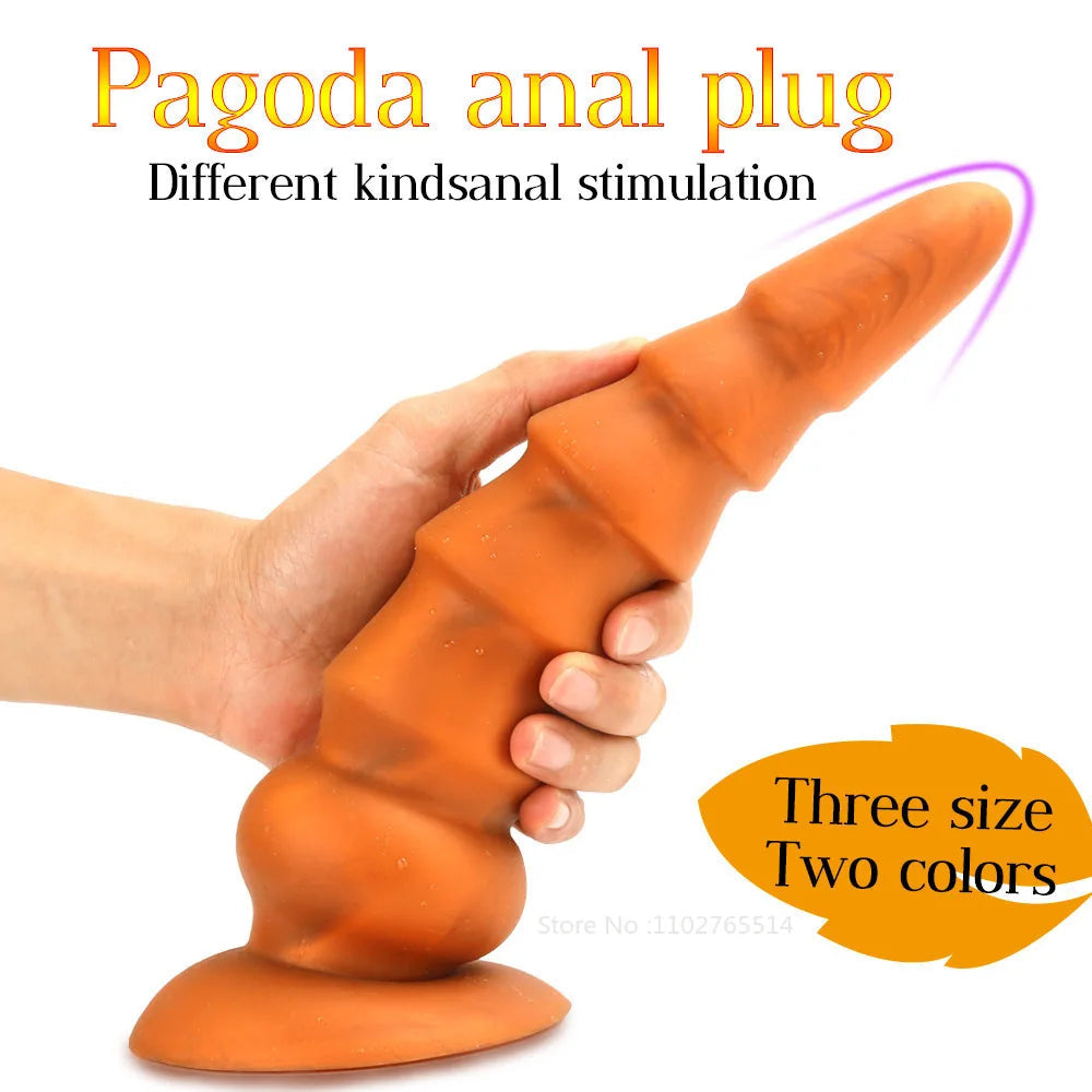 Silicone Anal Dildo Butt Plug - Exotic Conical Anal Dilator G Spot Prostate Massager